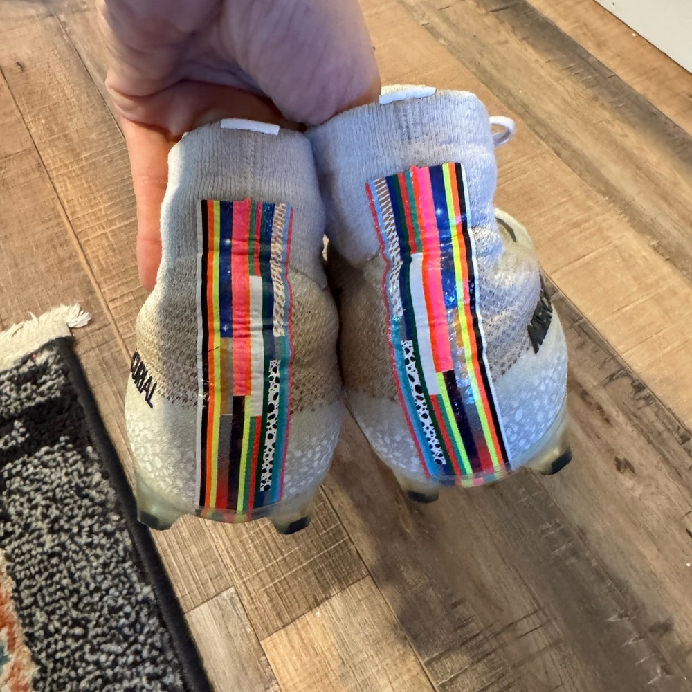 Nike Mercurial Superfly 6 Elite Fly Knit Colorful Stripe Lace Up Soccer Cleats 8 - Picture 5 of 9